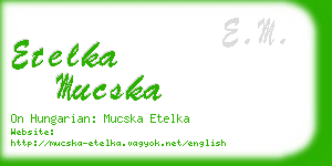 etelka mucska business card